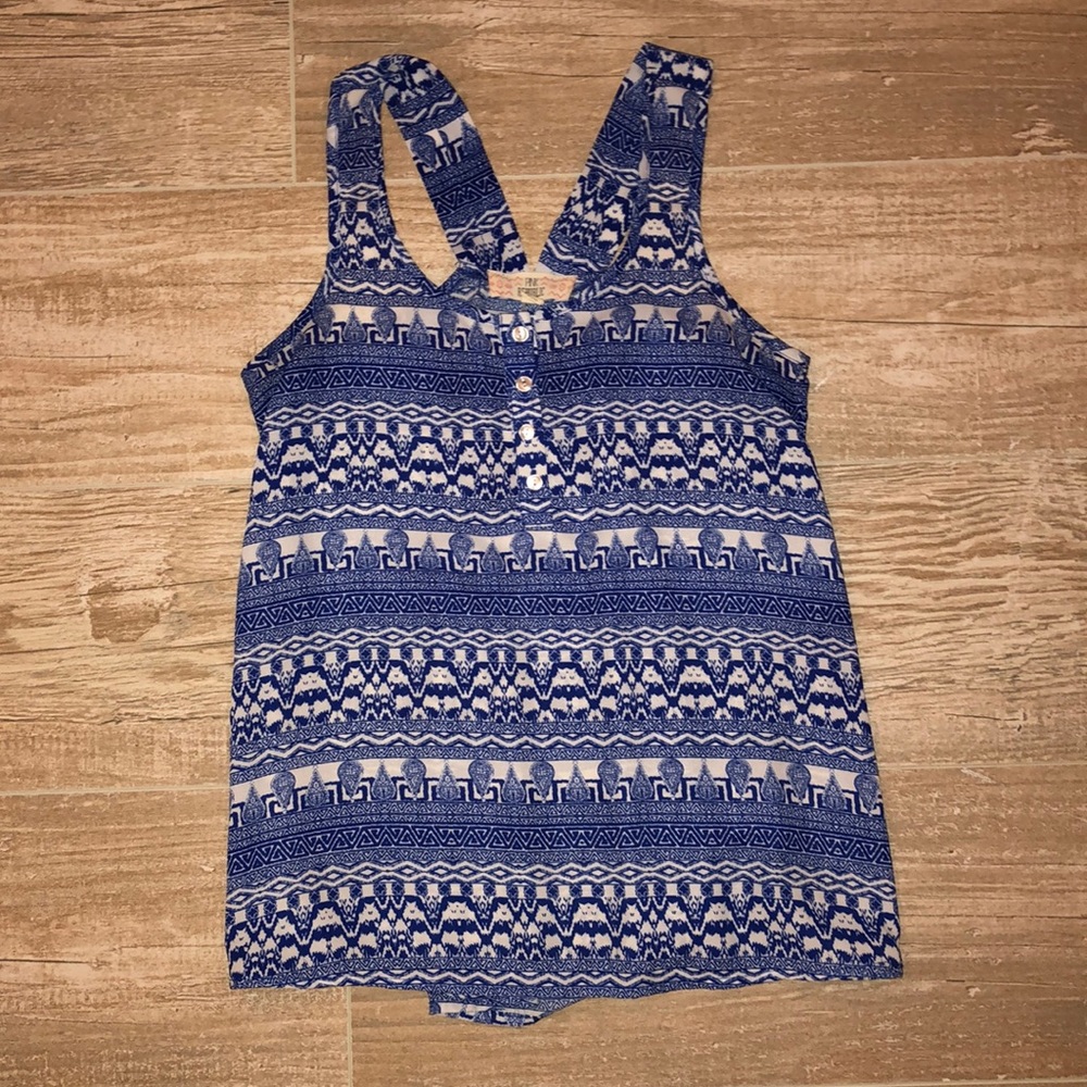 Royal Blue Patterned Tank